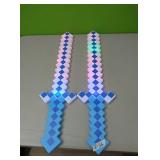 Pair of Color changing diamond swords