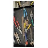 Wire cutters channel locks and other misc tools