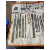 12 PC Buffalo Metal & Wood File Set