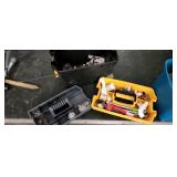 Tool caddy cart tool box with plumbing items