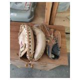 2 Ball Gloves. (1 is Catcher