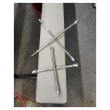 (2 )  4 Way Tire Wrenches Standard & Metric Size