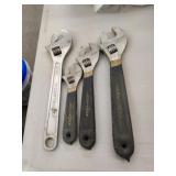 4 Craftsman Crescent Wrenches