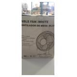Table fan white