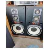 2 Large Fisher Speakers. STV-880. 10- 100w   8