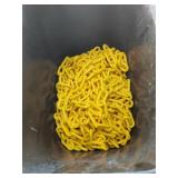 Bucket of Yellow Plastic Chain