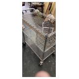 Industrial shop cart order gathering cart