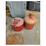 2 Metal Gas Safety Cans