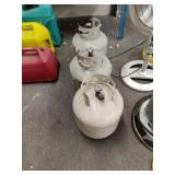 3 Propane Pigs. (empty)