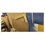 Pegboard, plywood , misc scrap wood lot