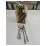 Container of Forks & Knives  from Restraunt