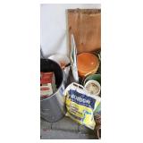 Buckets of misc. MATCHES - CLEANERS ETC