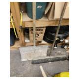 Metal Snow shovel & Shop Push Broom