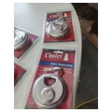 2 New Disc Padlocks.  Hard to cut, extra security