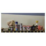 Cleaners Chemicals a d other misc garage ite.s