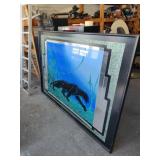 Large Black Panther Framed Picture 41" x 61"