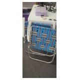 Set of Lightweight aluminum lawn chairs (non