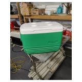 Green Igloo Cooler with inside Tray