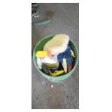 Bucket of car cleaning stuff