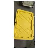 Tough box 27 gal tote with contents