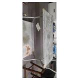 Metal 2 leval cart on wheels