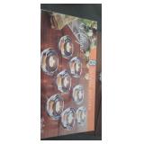 Set of 8 crystal votive