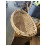Wicker Clothes Basket.   Good Condition