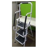 New three step folding step stool