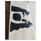 2 Sets of Halloween Shilouttes w Yatd Stakes