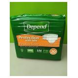 Depends with tabs.....20 count .....sm/med