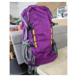 New Purple Backpack with Safety Stripes