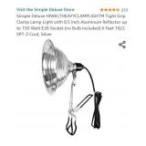 Simple Deluxe Tight Grip Clamp Lamp Light with