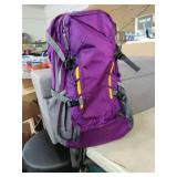 New Purple Backpack with Safety Stripes