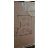 Clear Acrylic Barrier Shield, Cracked / Damaged