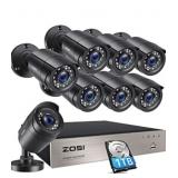 New ZOSI 8CH 1080P Hard Drive Outdoor Security