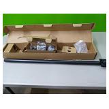 New black finish 28-48" curtain rod