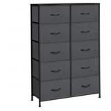 SUPERJARE 10 Drawer Dresser, Fabric Dresser