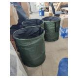 3 New Camping Collapsible Trash Can, Laundry