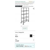 New / Assembled Amazon Basics 5-Shelf Adjustable,