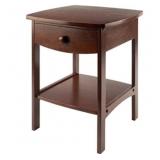 New- Winsome Wood Claire Accent Table, Walnut -