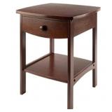 New- Winsome Wood Claire Accent Table, Walnut -