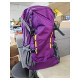 New Purple Backpack with Safety Stripes