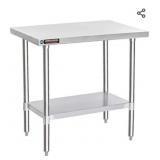 Food Prep Stainless Steel Table - DuraSteel 24 x