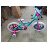 Girls Paw Patrol Pup Power Bicycle with Training