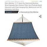 Patio Watcher 11 FT Quick Dry Hammock Bamboo Wood