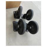 (4)  4" Casters. (2 Swivel)