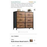 New/pre-assembled -WLIVE Fabric Dresser for