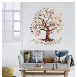 Tree of Life - Metal Tree Wall Sculpture, Gold