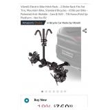 Vibrelli Electric Bike Hitch Rack - 2 Ebike Rack