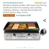 Blackstone Tabletop Griddle, 1666, Heavy Duty